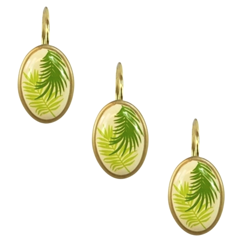 3for$19 Sherry Kline Sago Palm Shower Curtain Hooks (Set of 12)